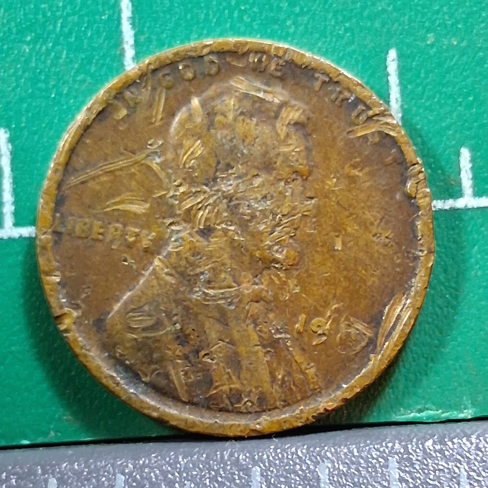 1919 United States USA Abraham Lincoln Wheat Penny 1 Cent Copper Coin