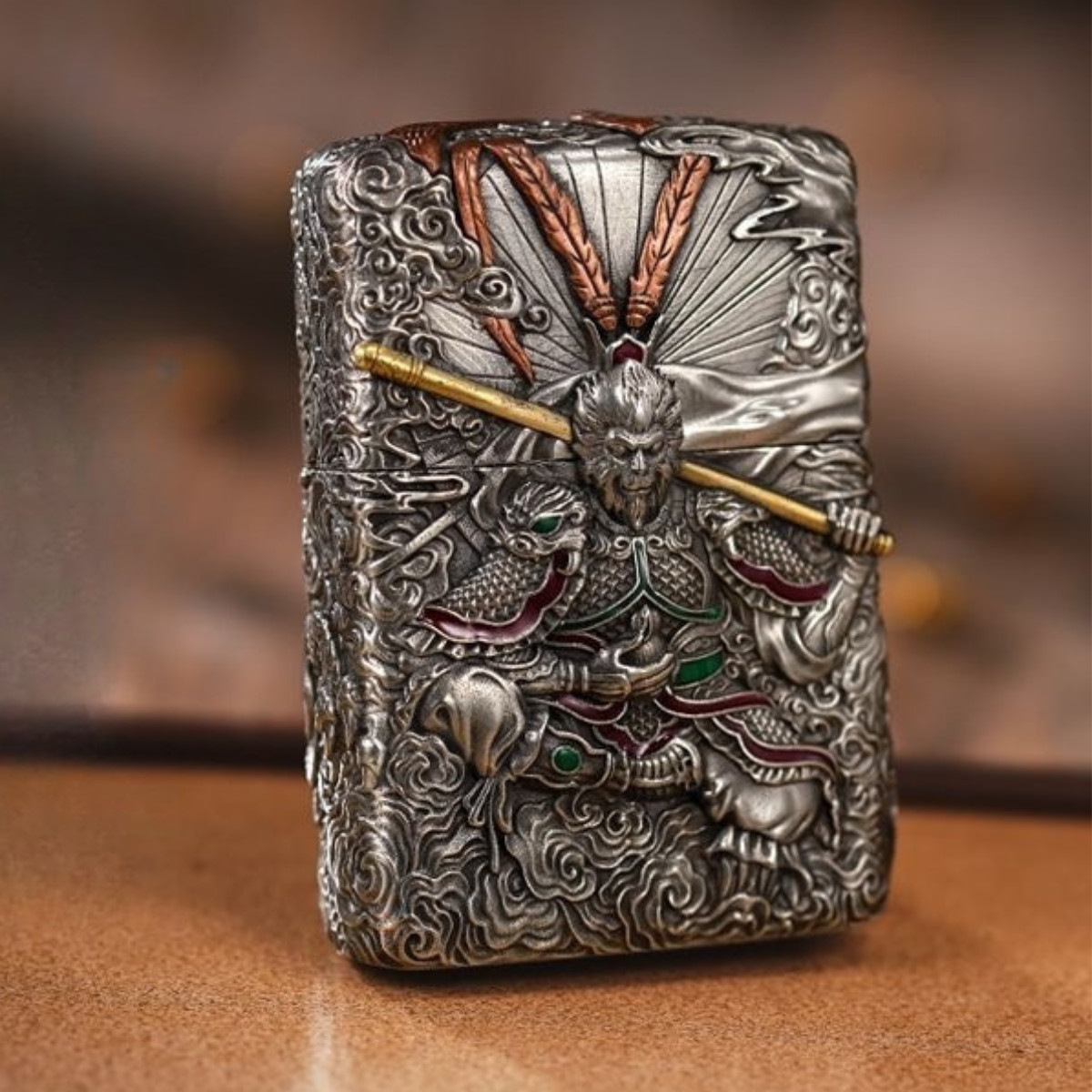Wukong Luminous Heavy Armor Zippo Lighter - Fighting Buddha Design | Gift for Me