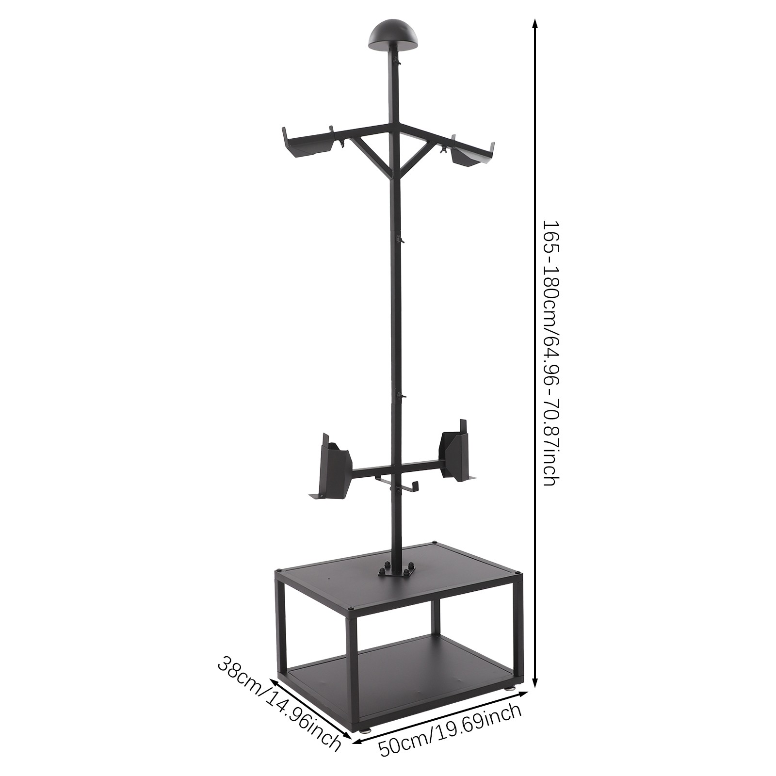 Tactical Gear Stand Helmet Vest Belt Display Rack, Heavy Duty Steel Vest Hanger