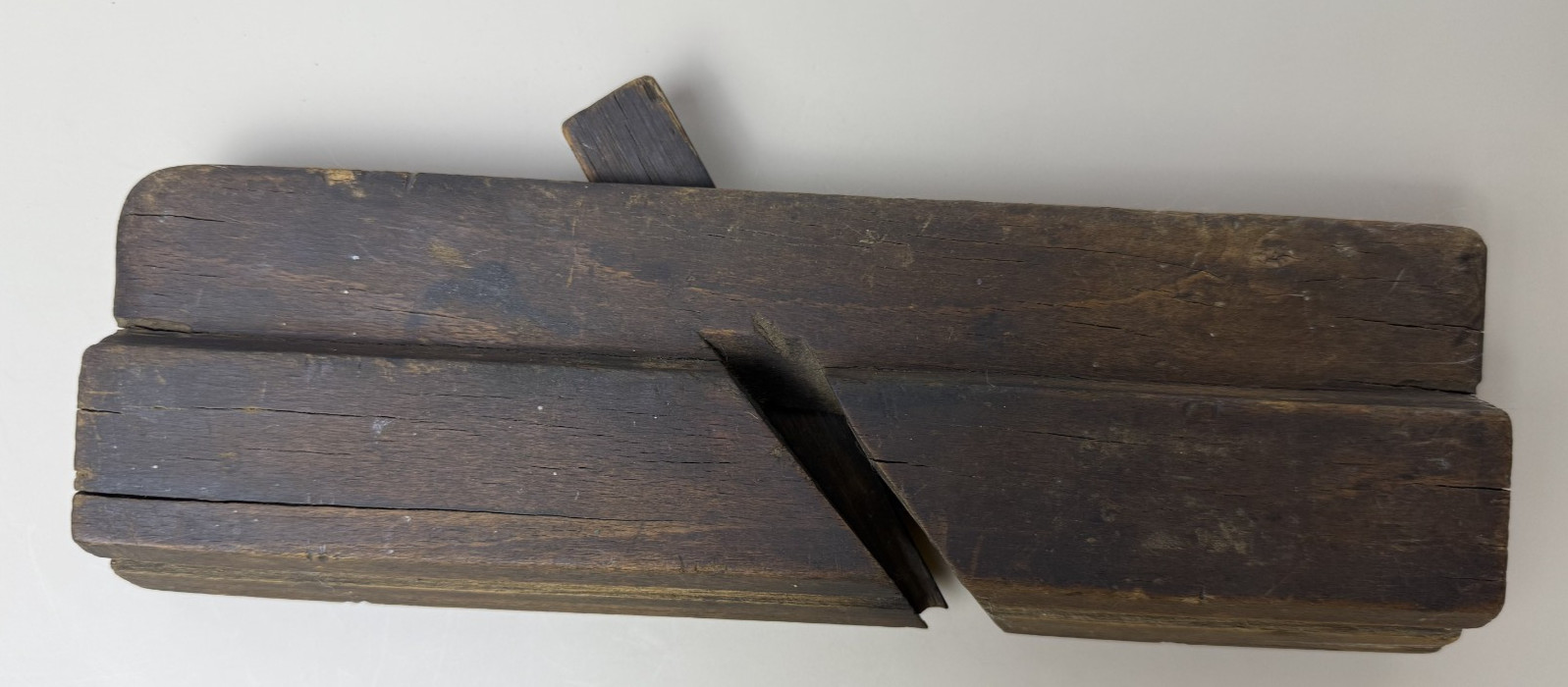 Antique Wood Plane Moulding Stamped 1/8