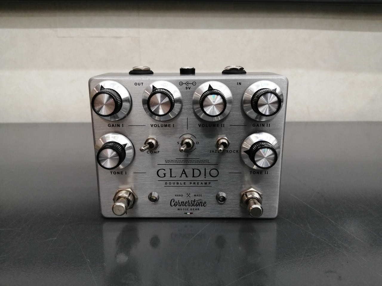 GLADIO CORNERSTONE Preamp 2Ch Guitar Amp Sound Designed Used