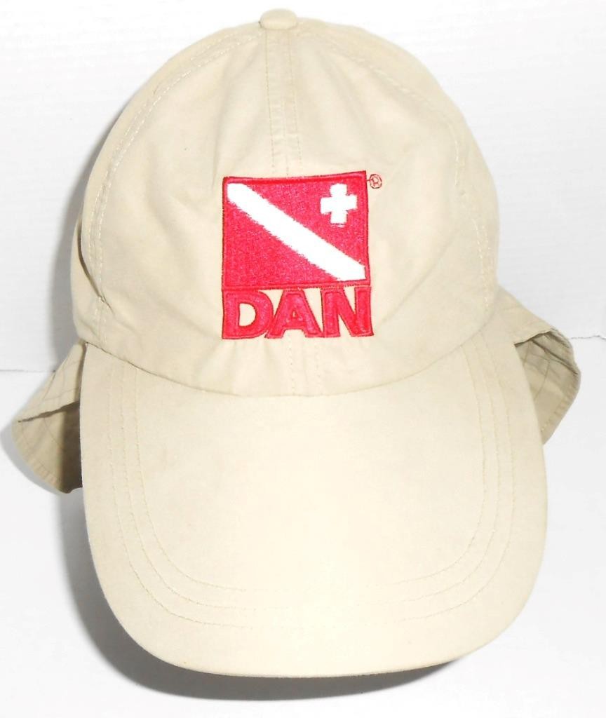 Vintage Divers Alert Network DAN Adams Sun Shield Scuba Hat RARE! S232