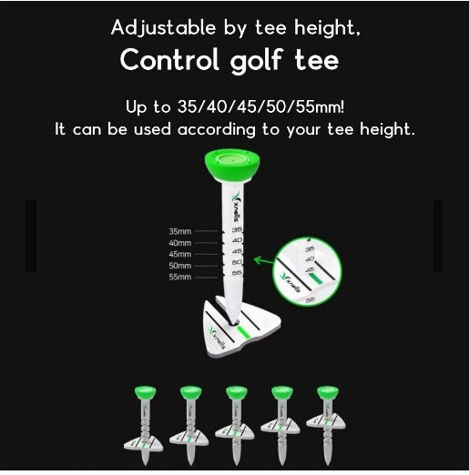 XNels Aiming Height Adjustment Control Golf Tees 4 pcs SET