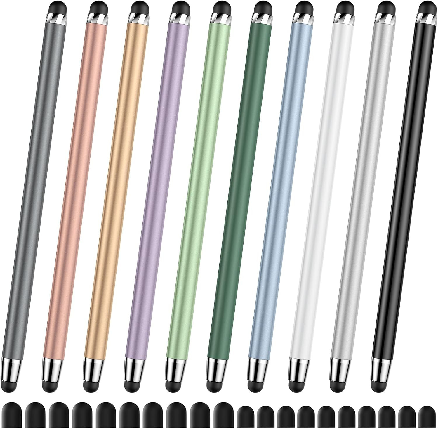 10 PCS Stylus,Stylus Pen for Touchscreen,Stylus 2-In-1 High Sensitivity & Precis