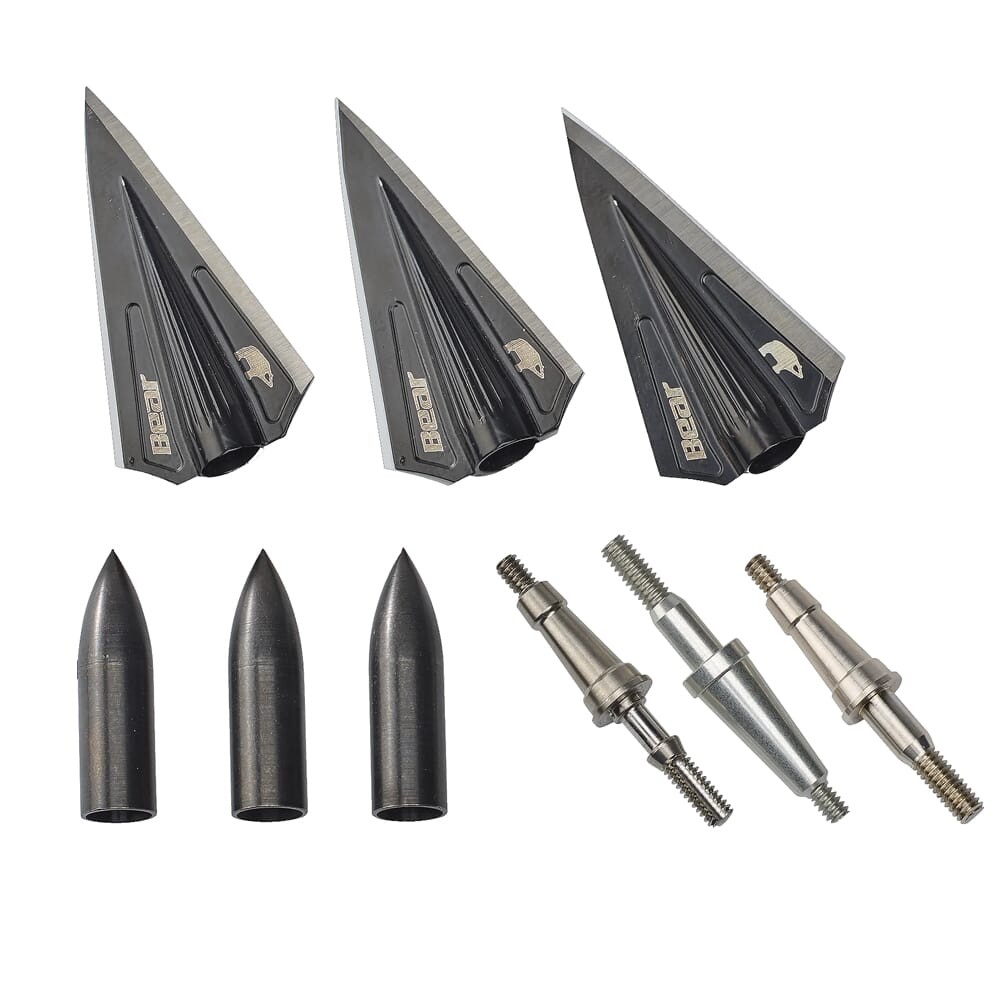 Bear Archery RazorHead VWS Single Bevel Broadhead Kit (BT175SB)