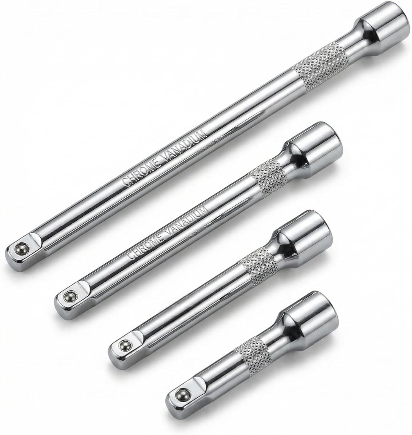4PCS 1/4 Inch Drive Socket Extension Set, CR-V Ratchet Extension Set Include 2"