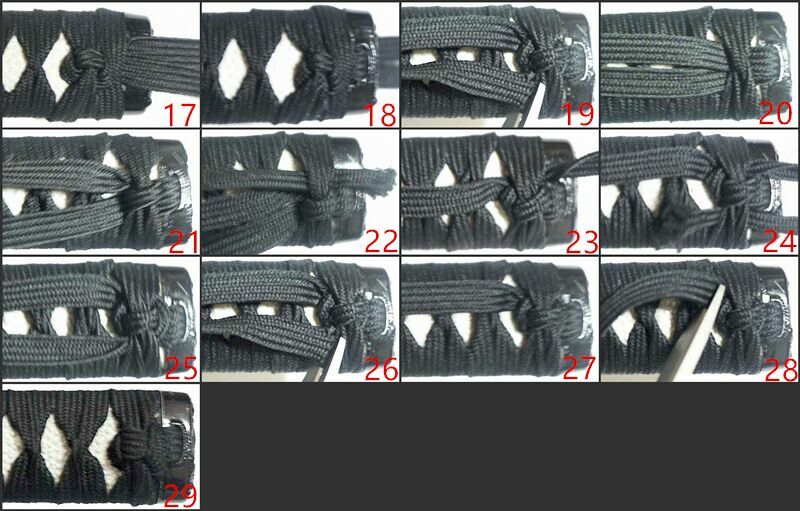 Cotton Silk Leather Sageo Ito for Japanese Samurai Katana Wakizashi Tanto Sword