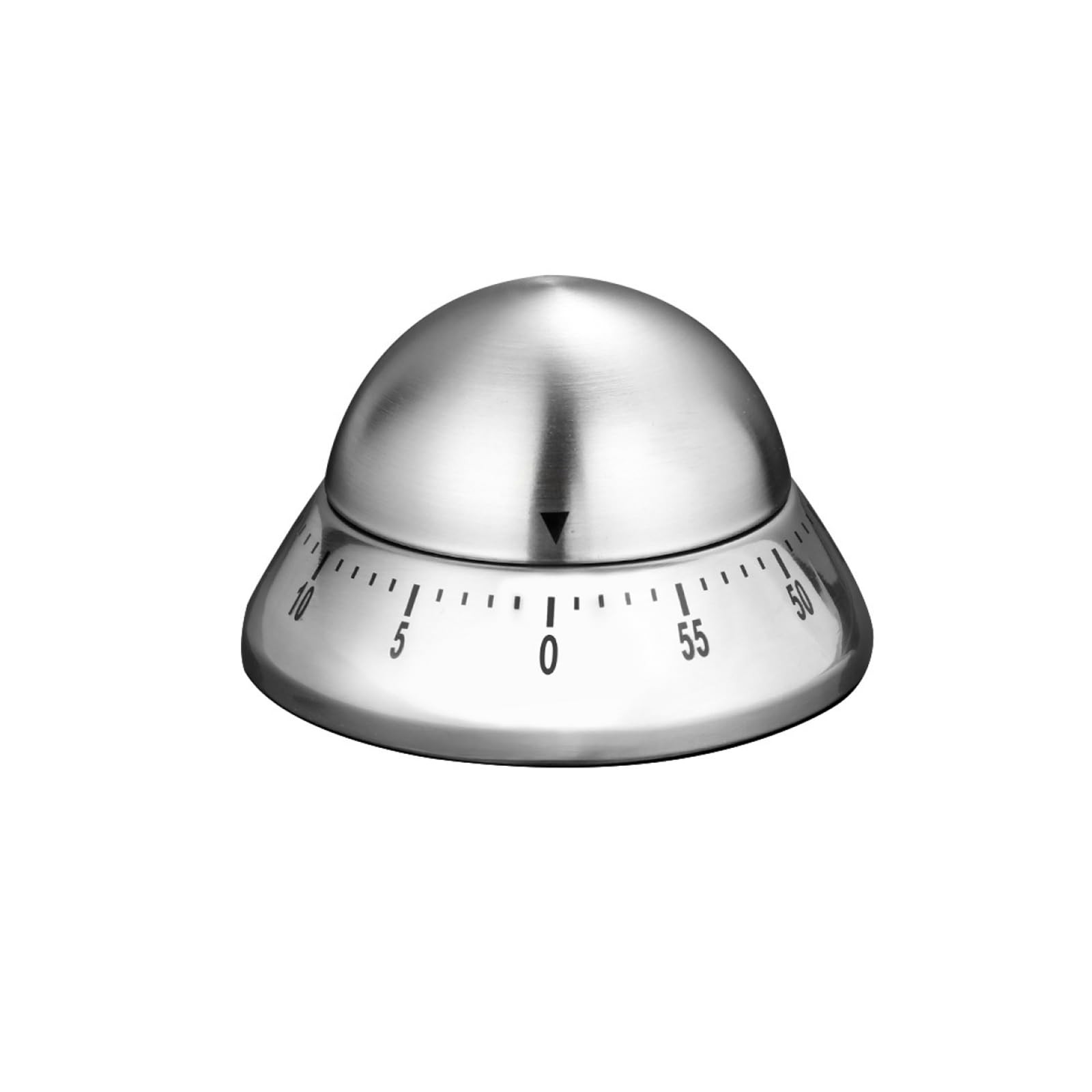 Mechanical Kitchen Timer, Wind Up 60 Minutes Manual Countdown for Silver Cone
