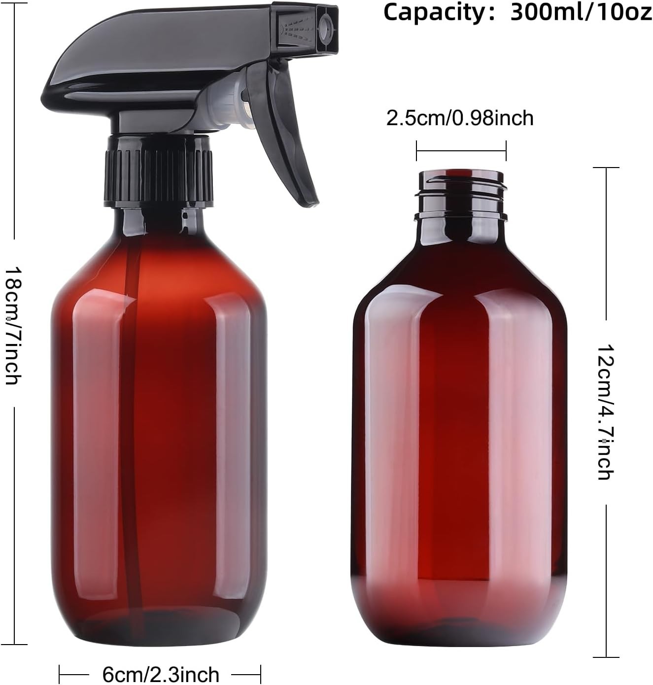 Versatile 300 ml Spray Bottle - Fine Mist with Adjustable Nozzle for All Needs