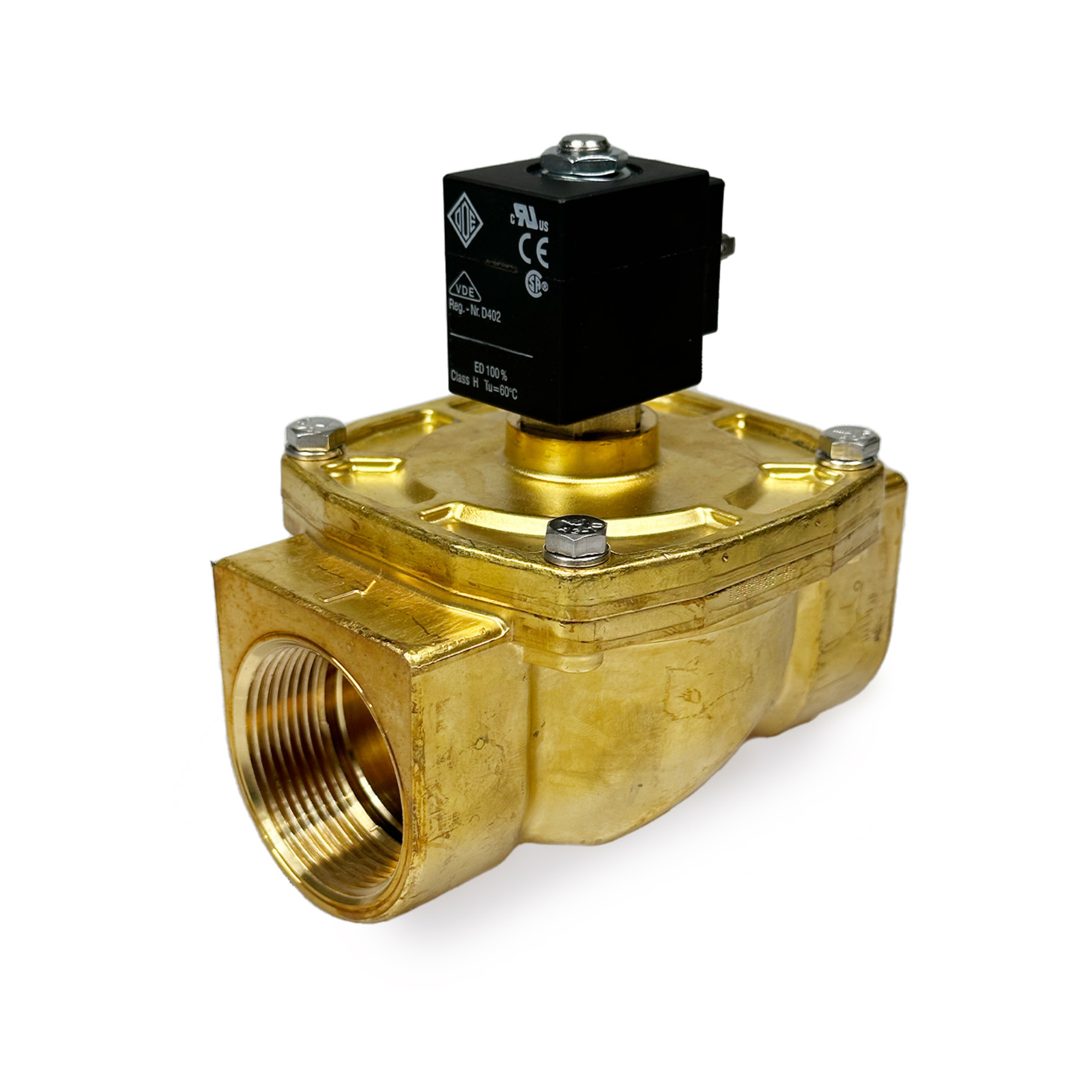 ODE 21HF8K0B400 Solenoid Valve 1-1/2" G 2/2 WAY Normally Closed 8W 230-240VAC