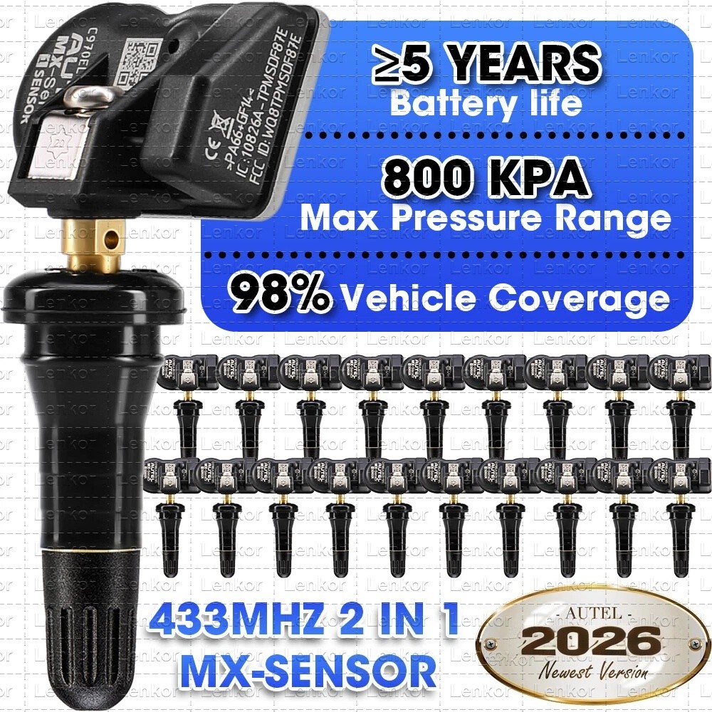 Autel TPMS MX-Sensor 315MHz 433MHz Universal Programmable Tire Pressure Sensors