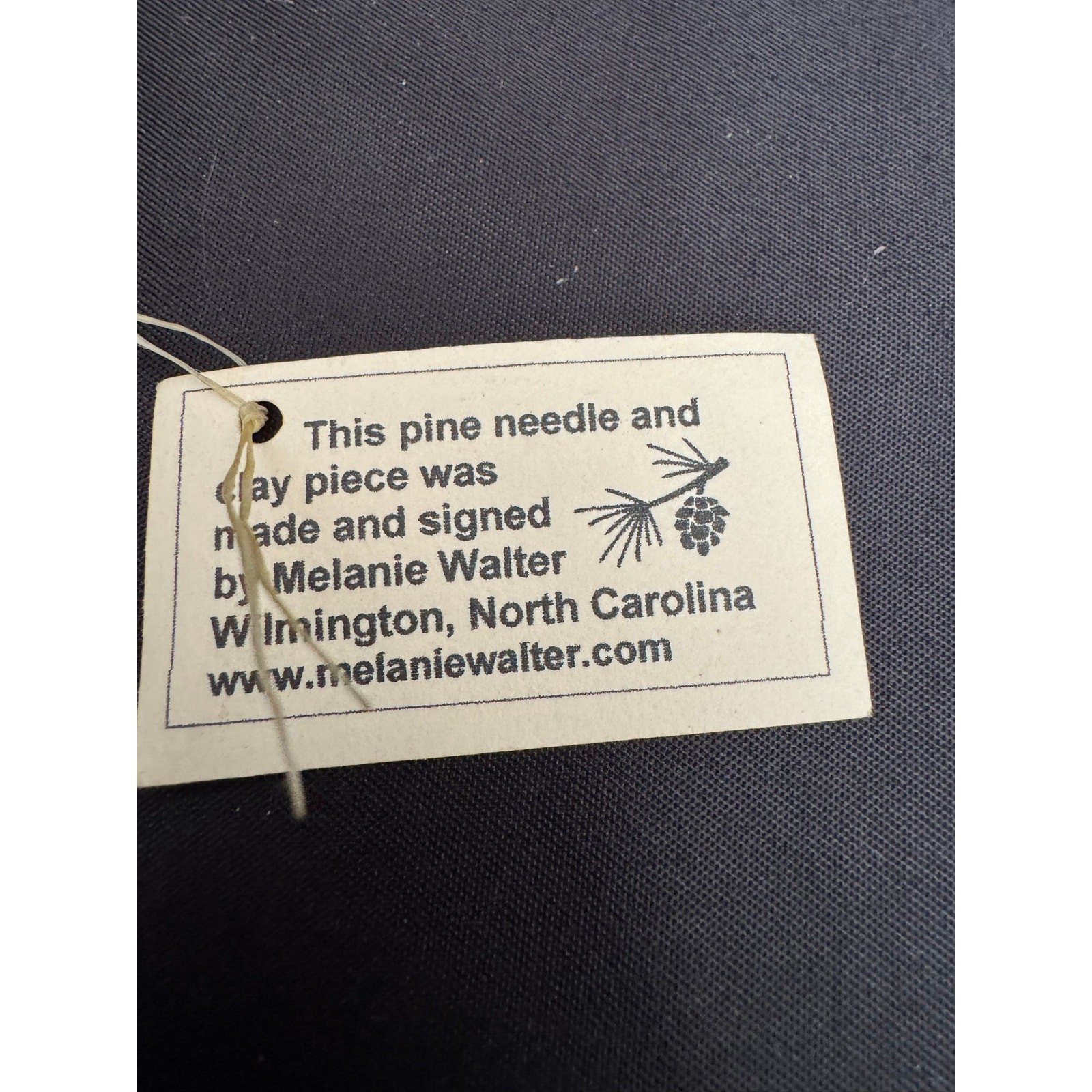 Hand Made Decorative Pine Needle Basket Tile Inserts by Melanie Walter