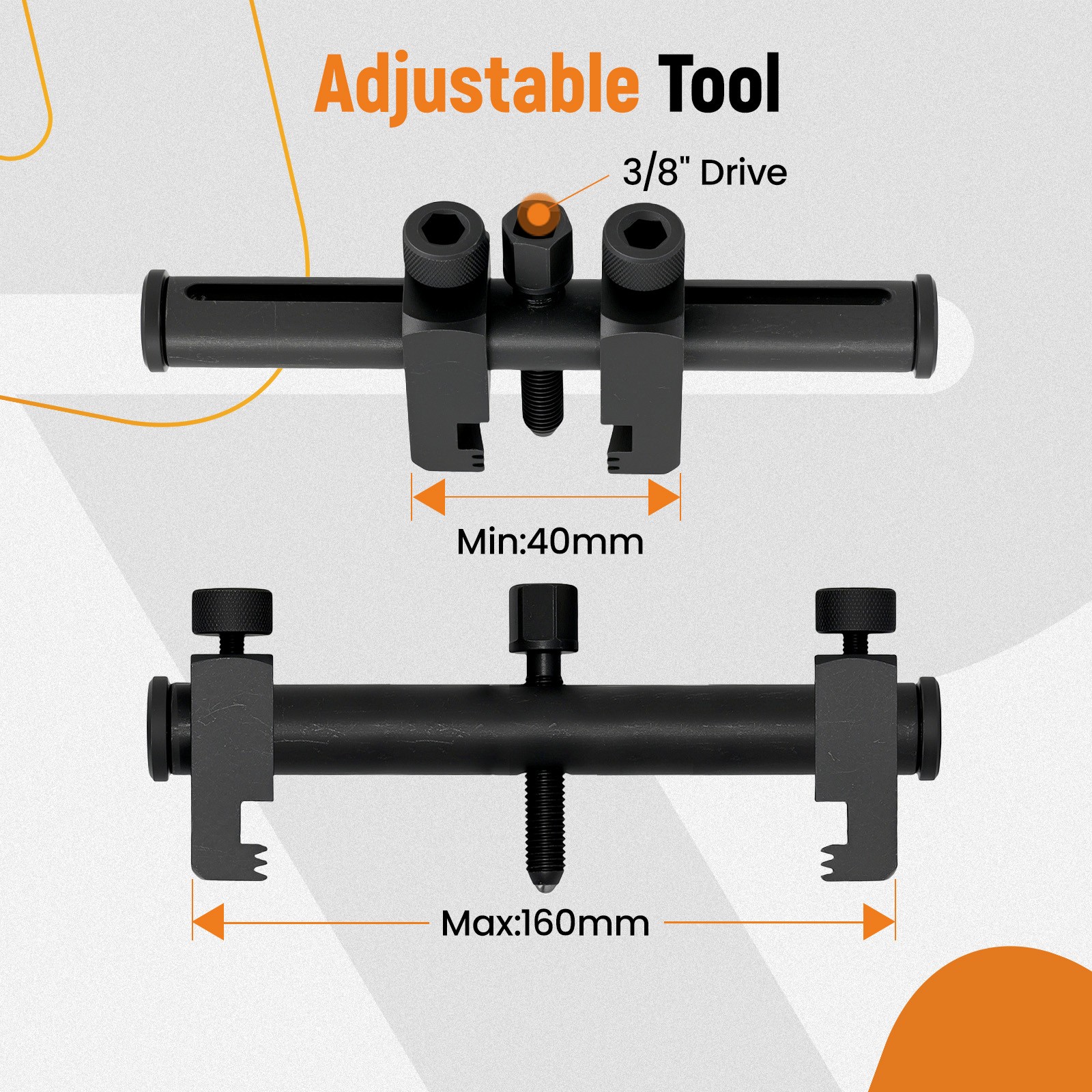 Professional Puller For Ribbed Drive Pulley Crankshaft Remover New Tool