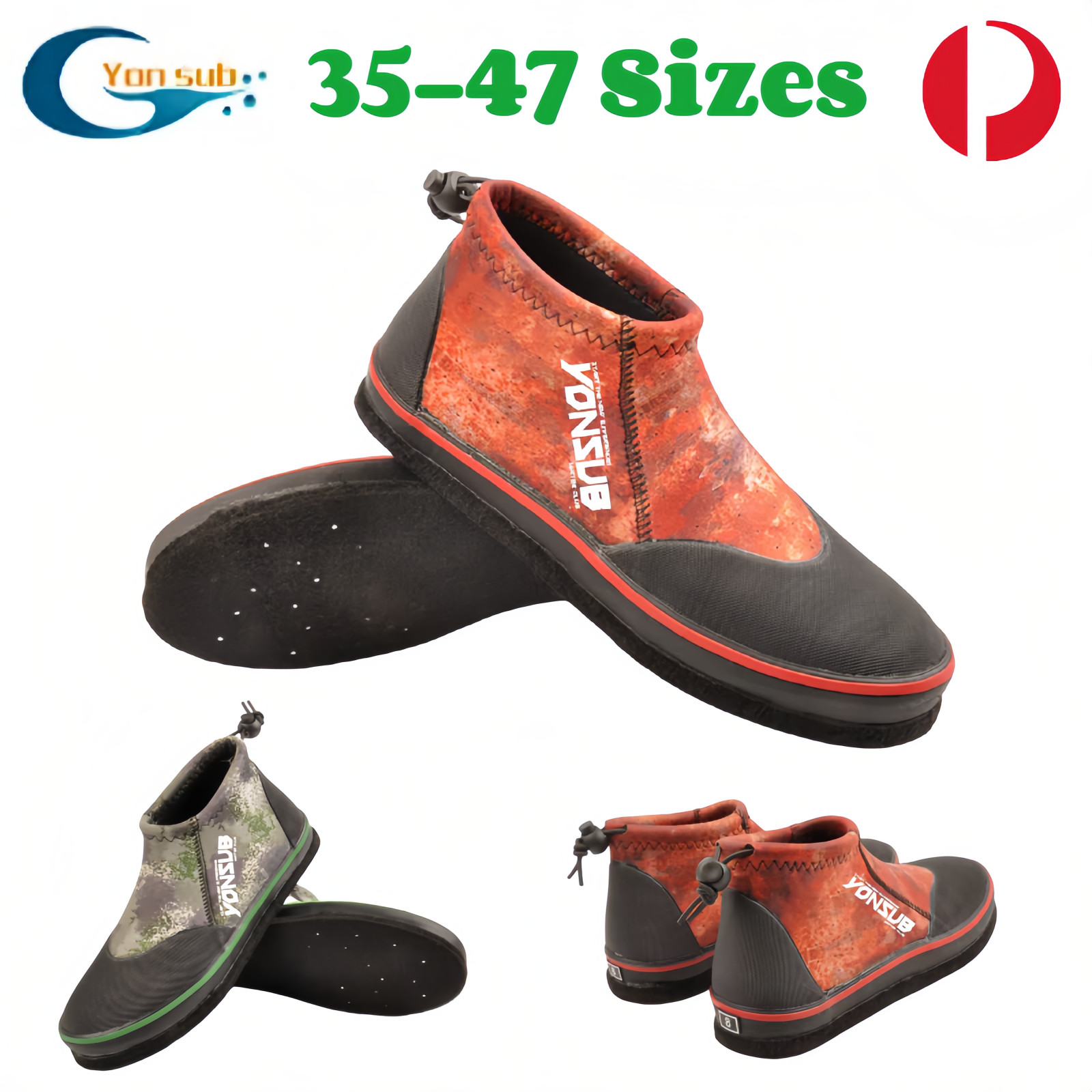 YONSUB Fishing Shoes Professional Anti Slip Quick Dry Climbing Beach Hiking AU