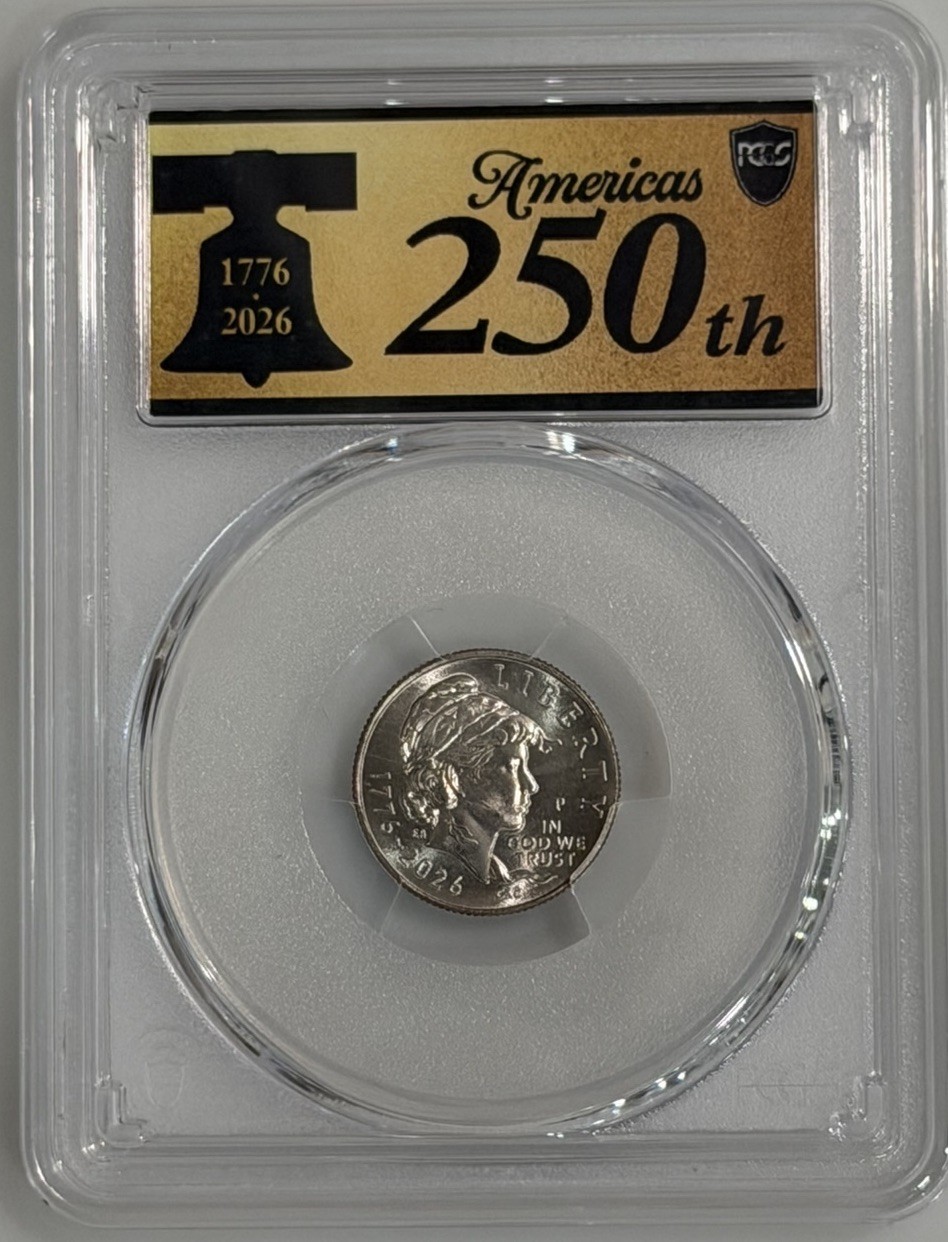 2026 P Emerging Liberty Dime PCGS MS66 FS 250th Anniversary Gold Label