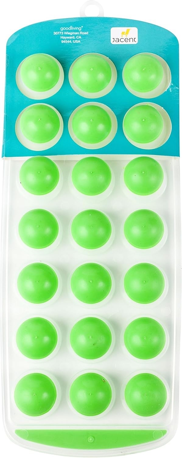 Good Living 4 Silicone Mini Ice Cube Tray for Freeze-Drying,Mini freezers,Jello