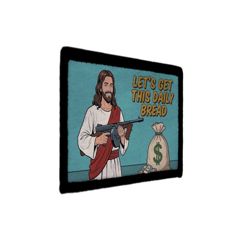 Let's Get this Daily Bread Gangsta Jesus Christ Patch Sew on [sub]
