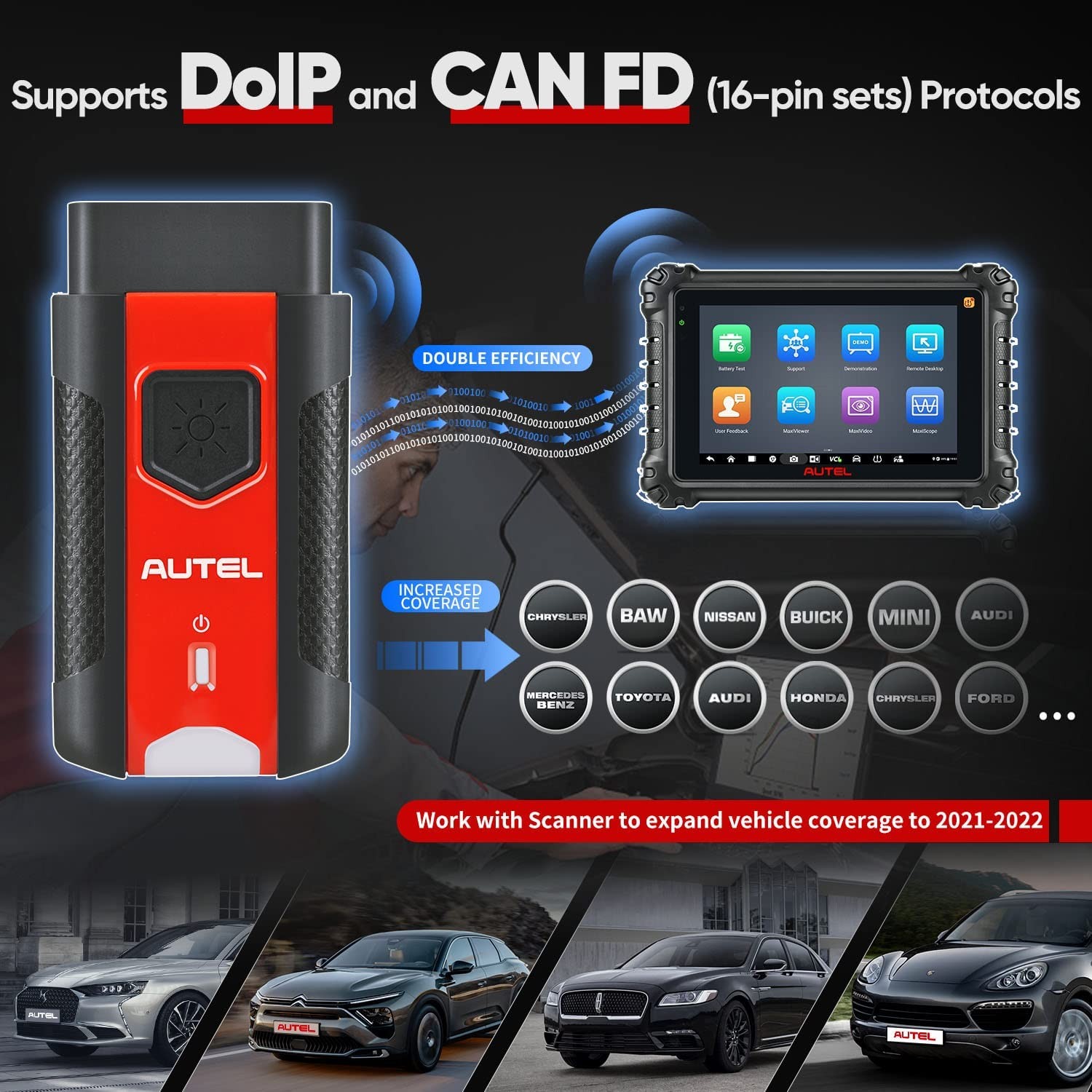 Autel MaxiVCI VCI V200 Bluetooth Diagnostic Interface For KM100 ITS600 MS906 Pro