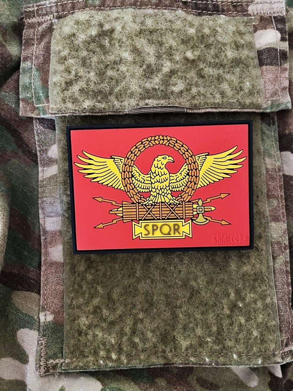 PVC tactical military patch “SPQR”