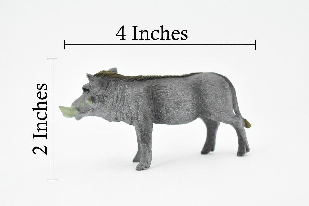 Warthog, Realistic Toy Figure, Model, Replica, Kids, Gift, 4" CH261 BB123