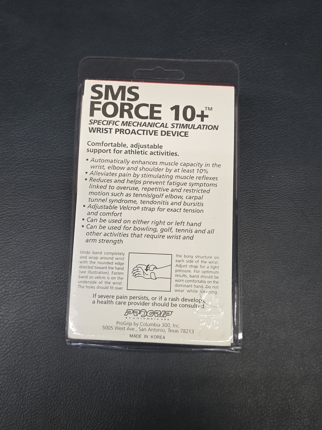 PRO GRIP SMS FORCE 10+ Wrist PROACTIVE DEVICE L Columbia 300 Bowling