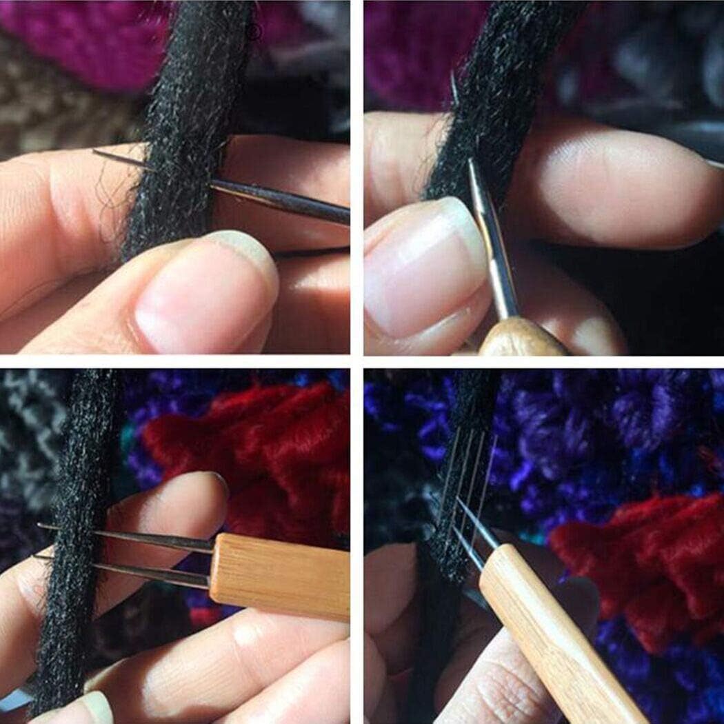 9Pcs Dreadlock Crochet Needle Dreadlock Crochet Hook Tool for Hair