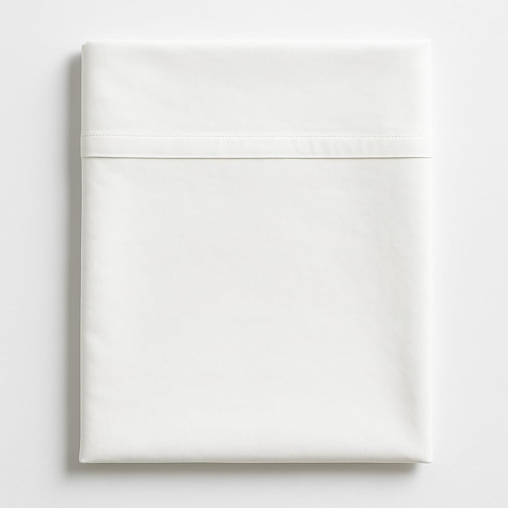 Queen Size Flat Sheet - Hotel Quality Top Bed Queen, 01 White Solid