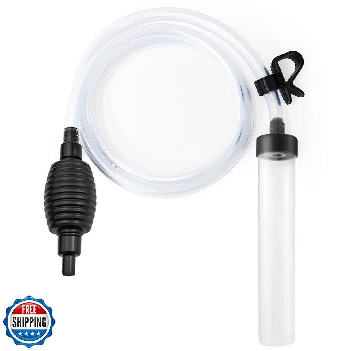Laifoo 5ft Aquarium Siphon Vacuum Cleaner for Fish Tank Cleaning Gravel and S