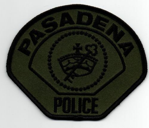 CALIFORNIA CA PASADENA POLICE SUBDUED SWAT STYLE NICE SHOULDER PATCH SHERIFF
