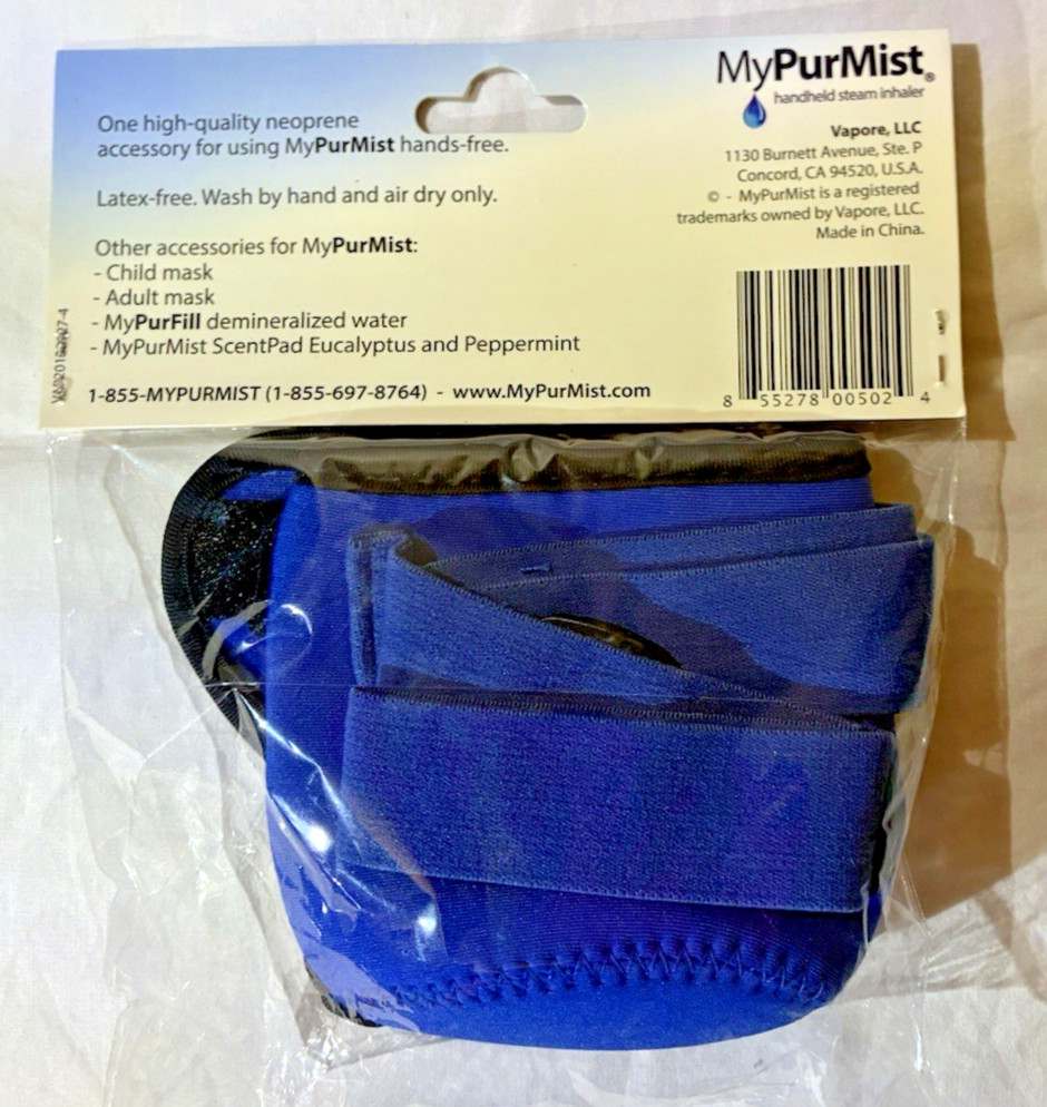 MyPurMist Hands-Free Accessory for Using Handheld Steam Inhaler - NEW