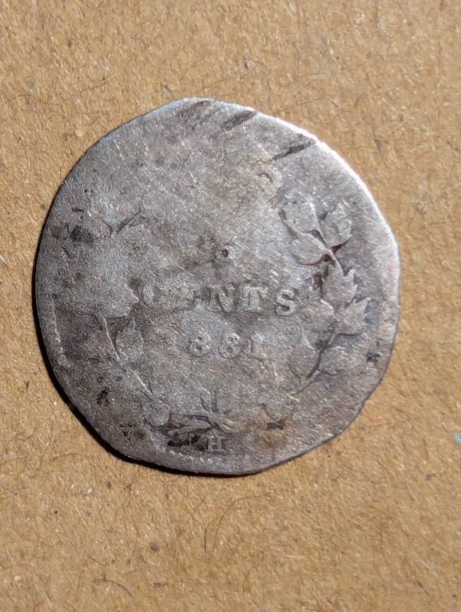 1881 H Canada 5 Cents Silver