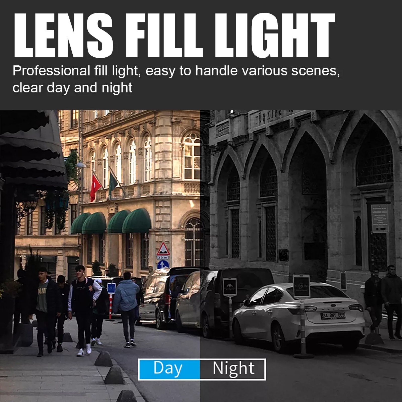 HD 1080P Camera W/0.9" LCD Screen 3-4H Playtime Multifunctional Installation