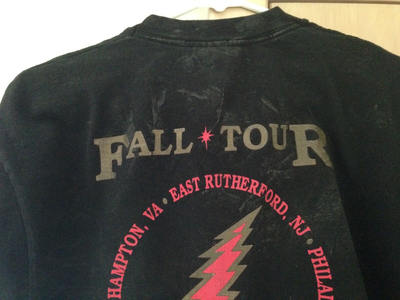 Grateful Dead 1989 FALL TOUR Vintage Shirt Warlocks Hampton Coliseum Miami RARE 