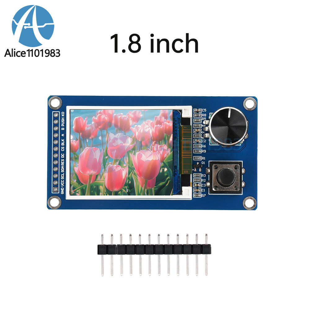 1.8/2.4inch LCD TFT Screen Display Module with EC11 Rotary Encoder SPI Interface