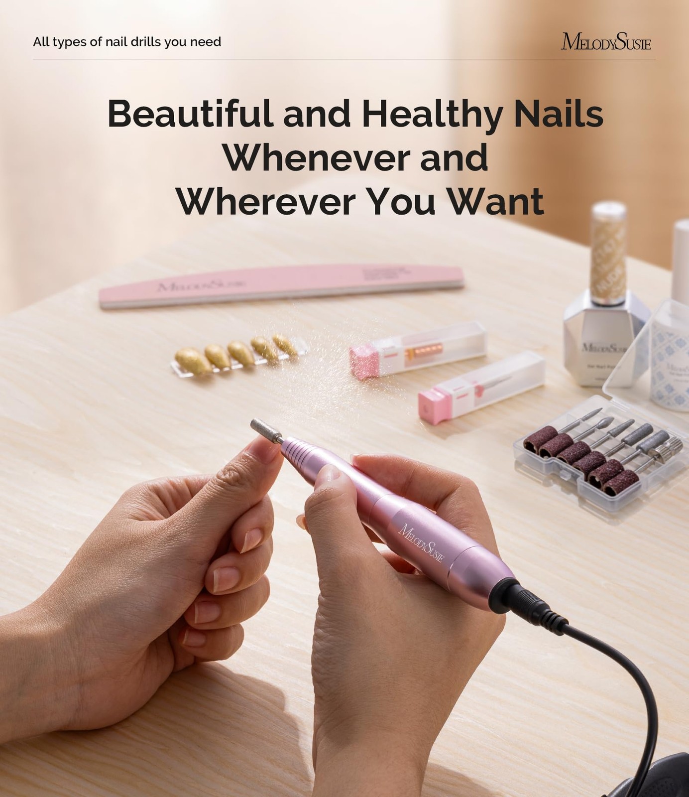 Pen-Shaped Portable USB Nail Drill PC120I 20000RPM Compact NEW