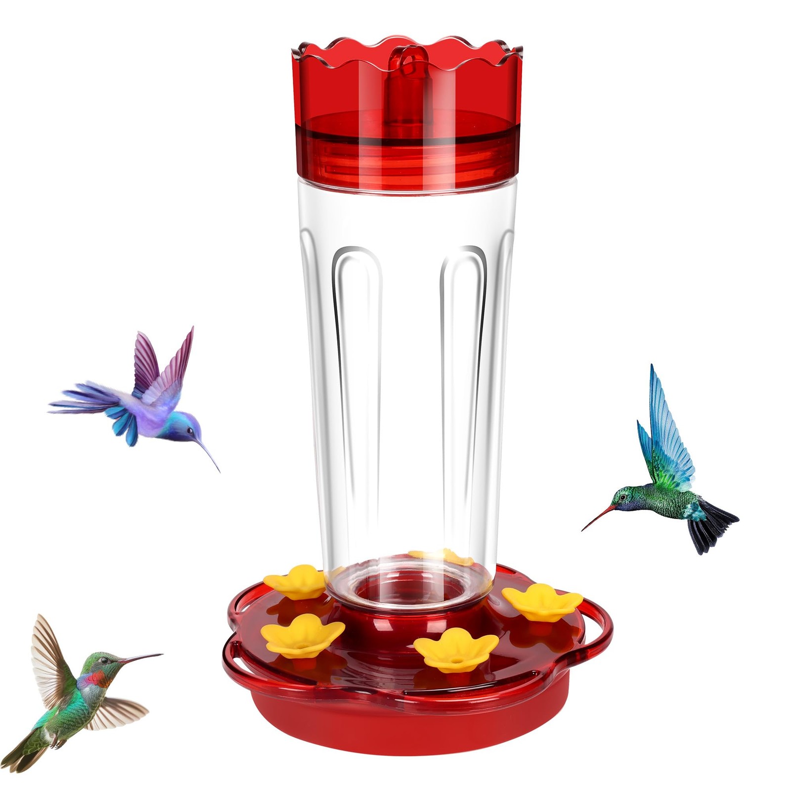 Plastic Hummingbird 12 inches (L) x 12 (W) x 8 (H), Clear