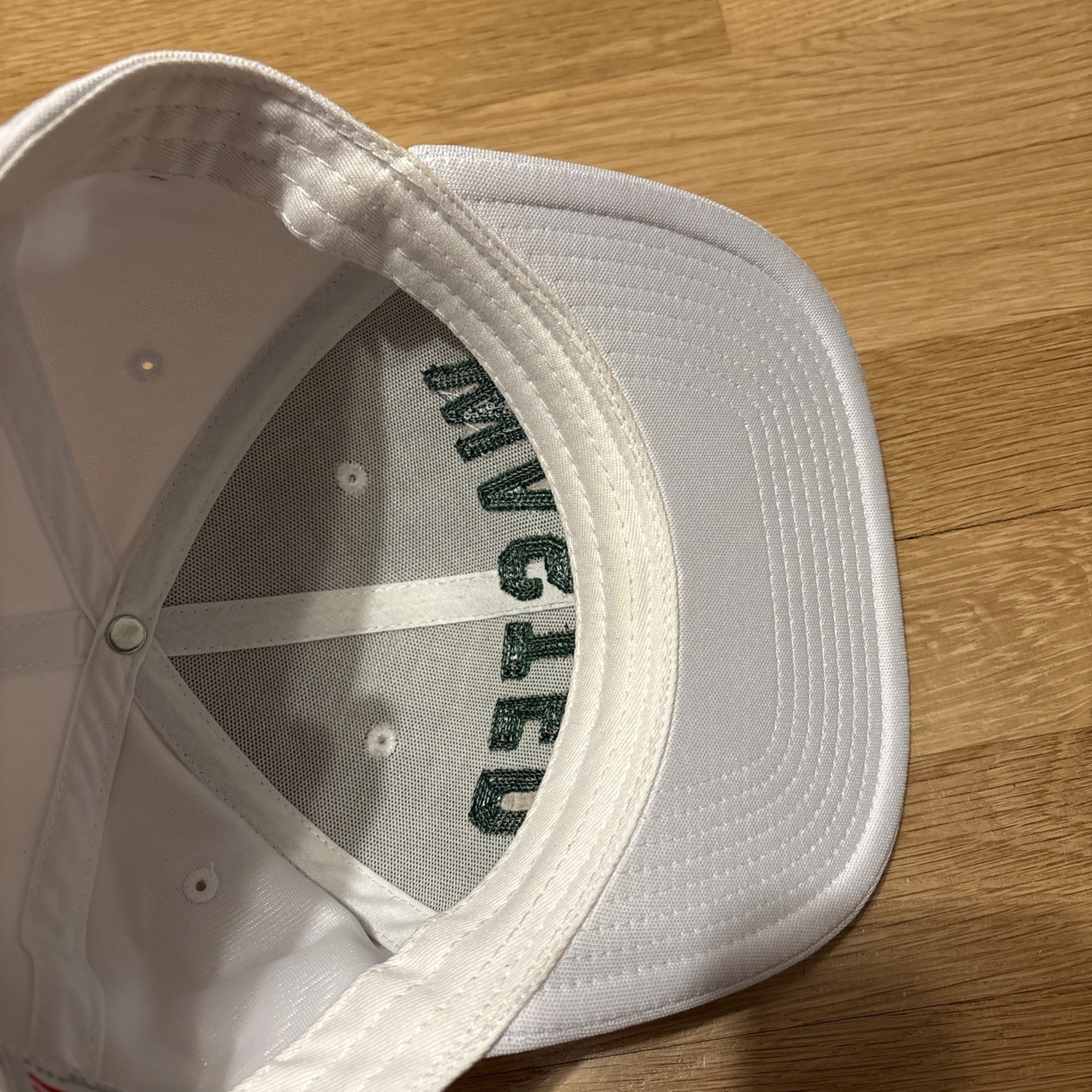 Grindin Golf Co WASTED Desert Open Hat SnapBack Cap White Green Logo
