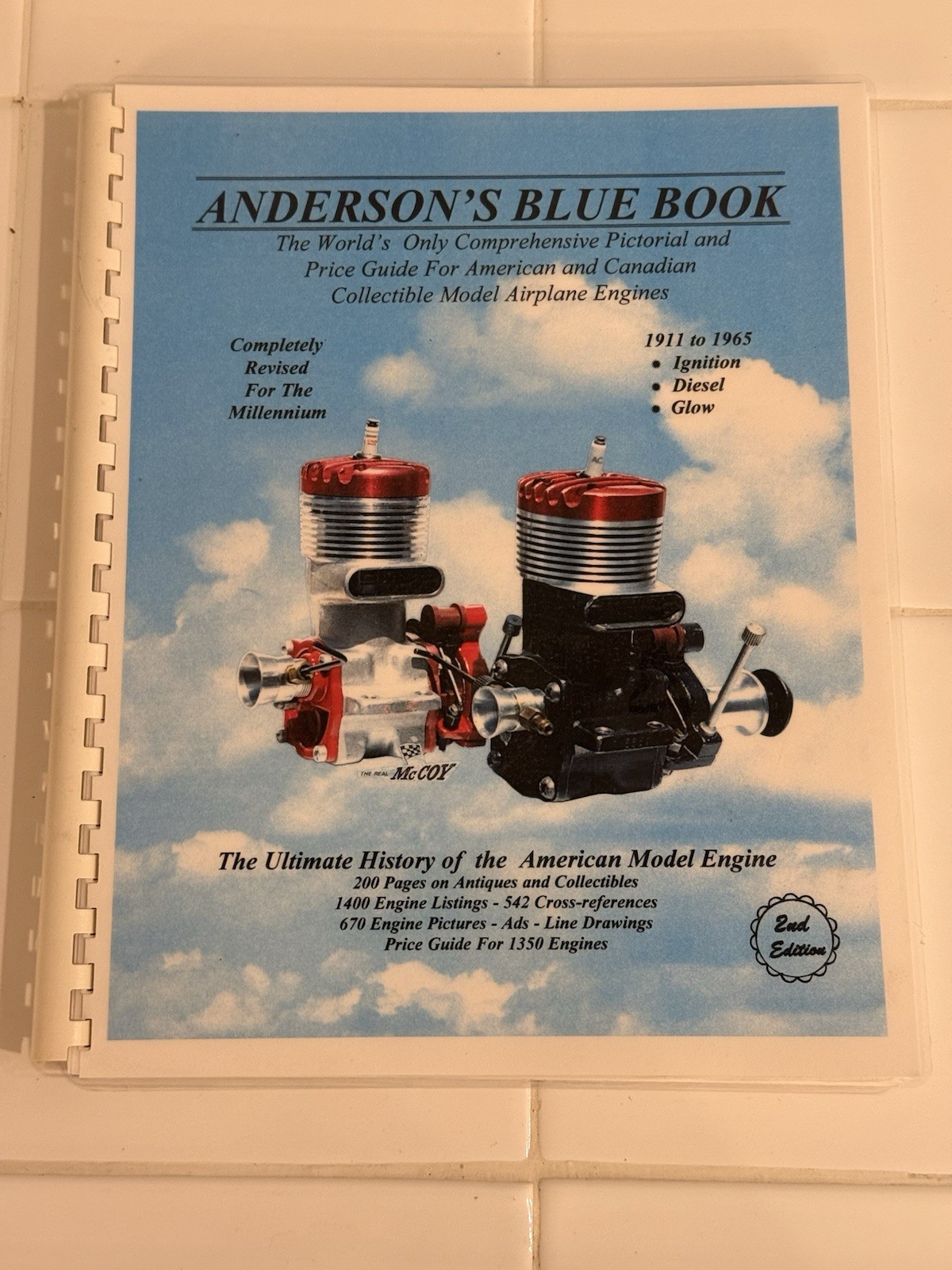 Anderson's Blue Book - Model Airplane Engine Collector guide photos 2nd edition