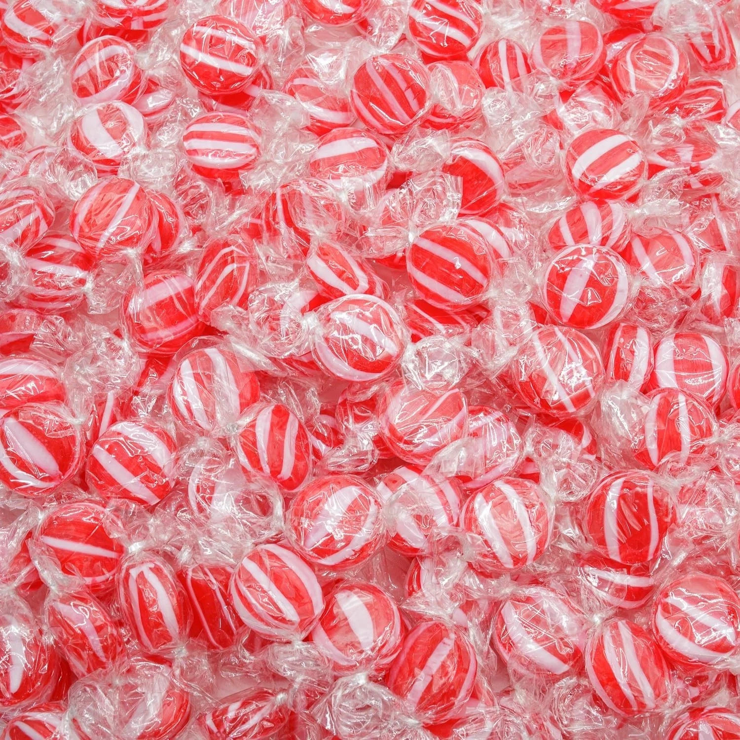 Nostalgia Striped Cinnamon Flavor Discs, Red & White, Bulk Hard Candy (5 Pounds)