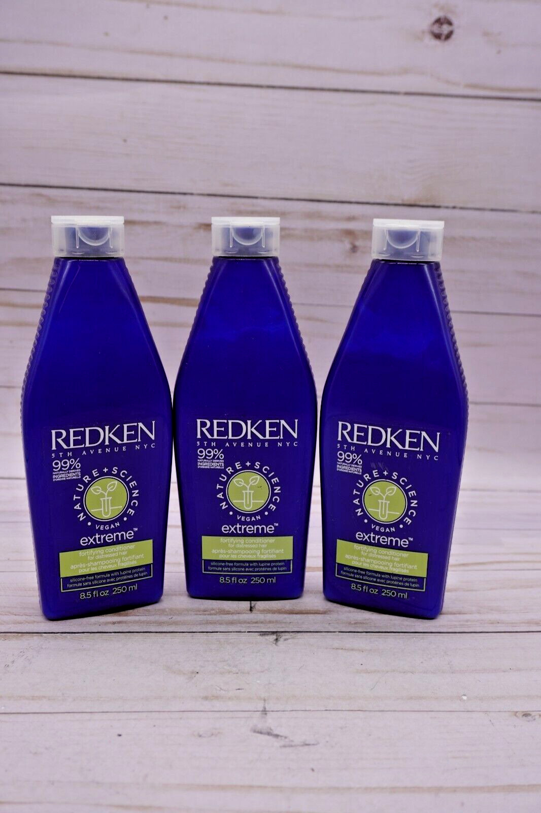 3 Pack Redken Nature Science Extreme Fortifying Conditioner 8.5 oz