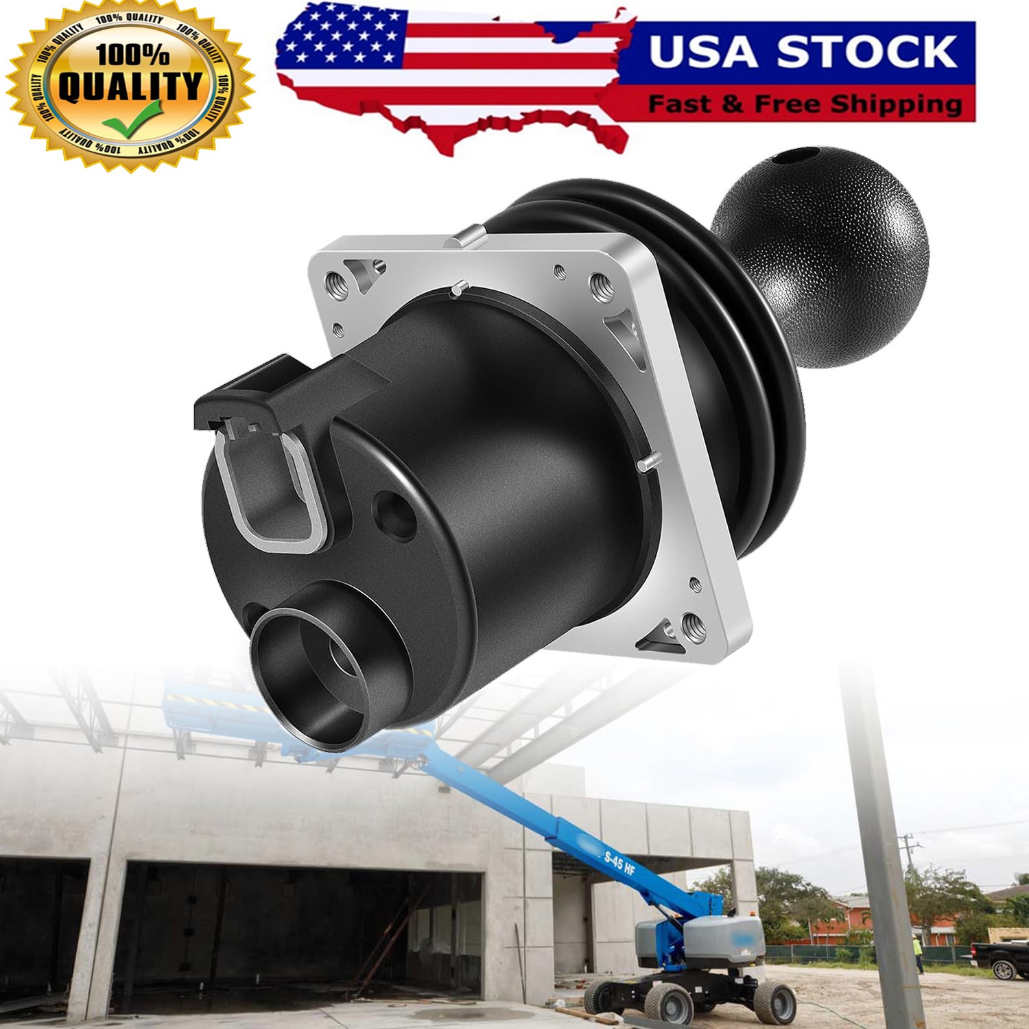 Single Axis Ball Handle Joystick Controller 101175 for Genie Straight Boom Lifts