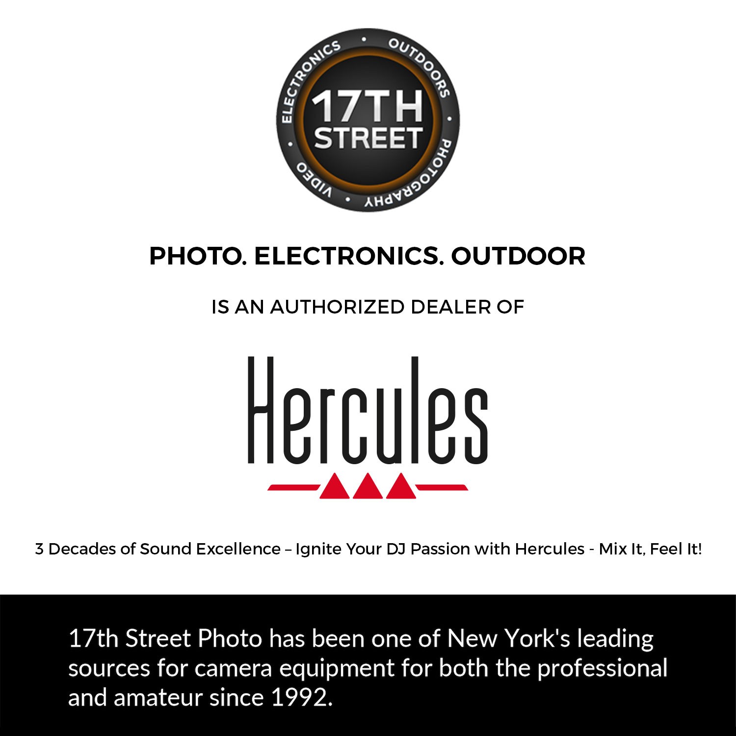 Hercules DJ Starter Kit - Starlight USB DJ Controller+Laptop Stand+Case (Bundle)