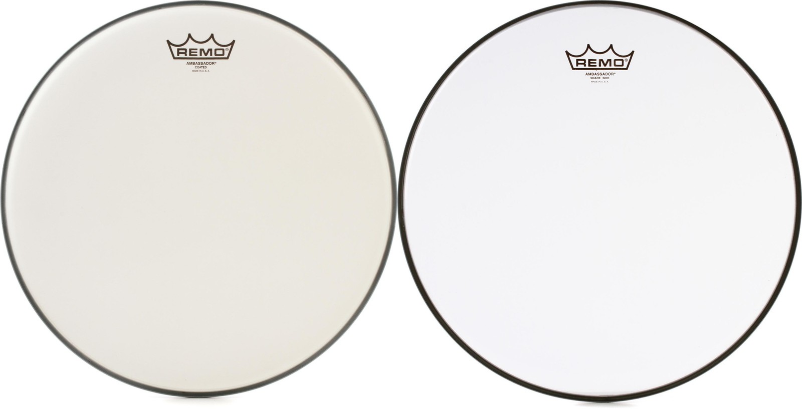 Remo Ambassador Coated Drumhead - 14 inch + Remo SA-0114-00- Value Bundle