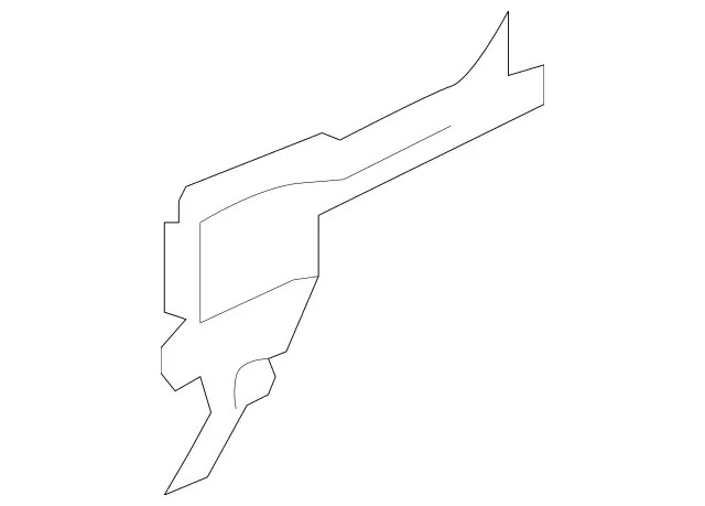 Genuine Mercedes-Benz Air Deflector Plate 164-500-15-16