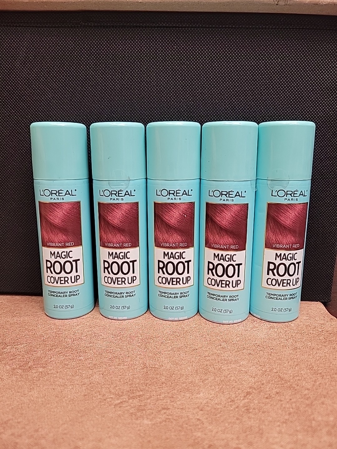 Lot of 5- L'Oreal Paris VIIBRANT RED magic Root Cover Up 2 Oz