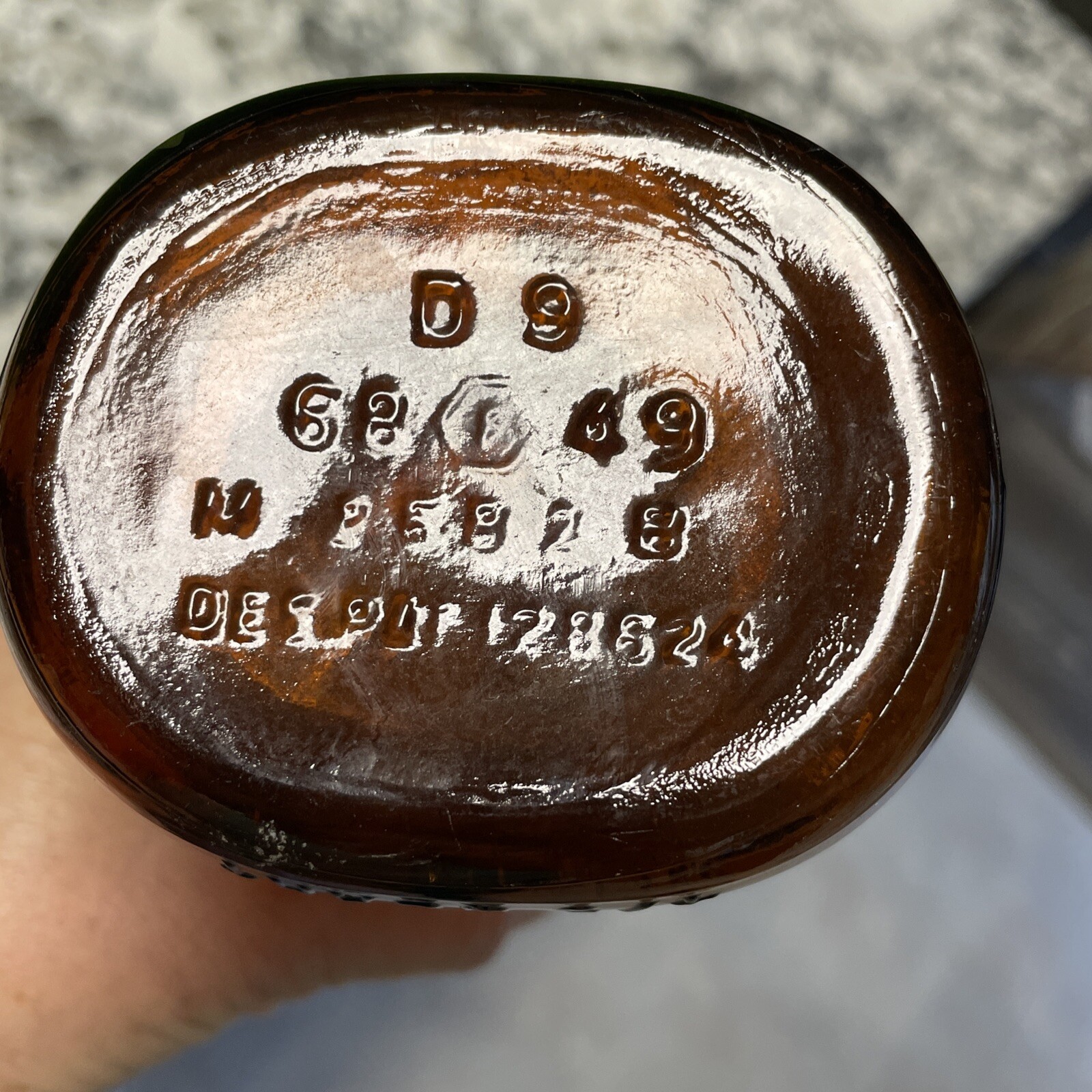 Old Vintage Brown Whisky Bottle