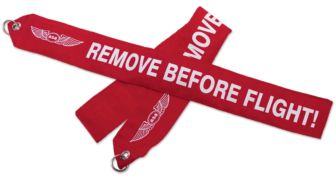 Remove Before Flight Banner - High Visibility Red Streamer-for aircrafts QTY 1