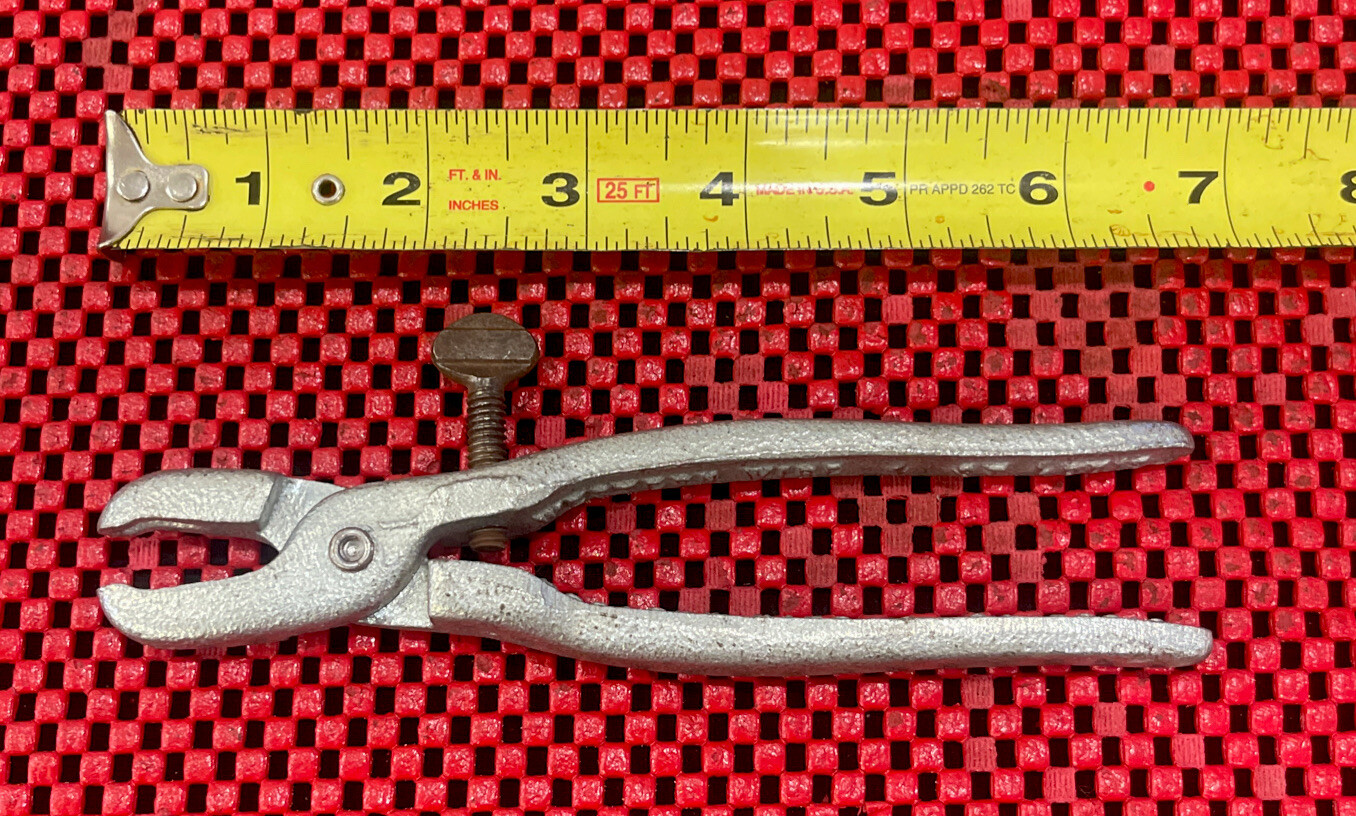 Vintage Western Wire Hose Clamp Pliers No. 4 St Louis Made In USA Rare N3