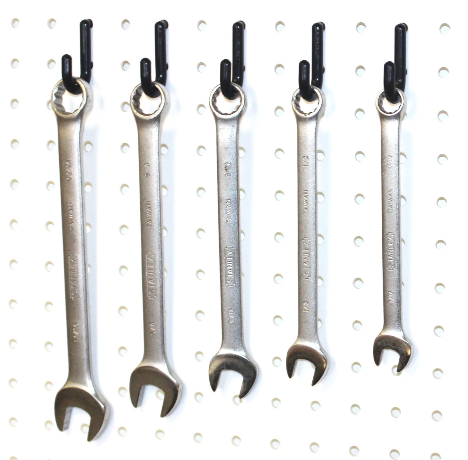 WallPeg 43 Kit -Peg Hooks & Plastic Bins - Organize Tools Crafts Garage & More