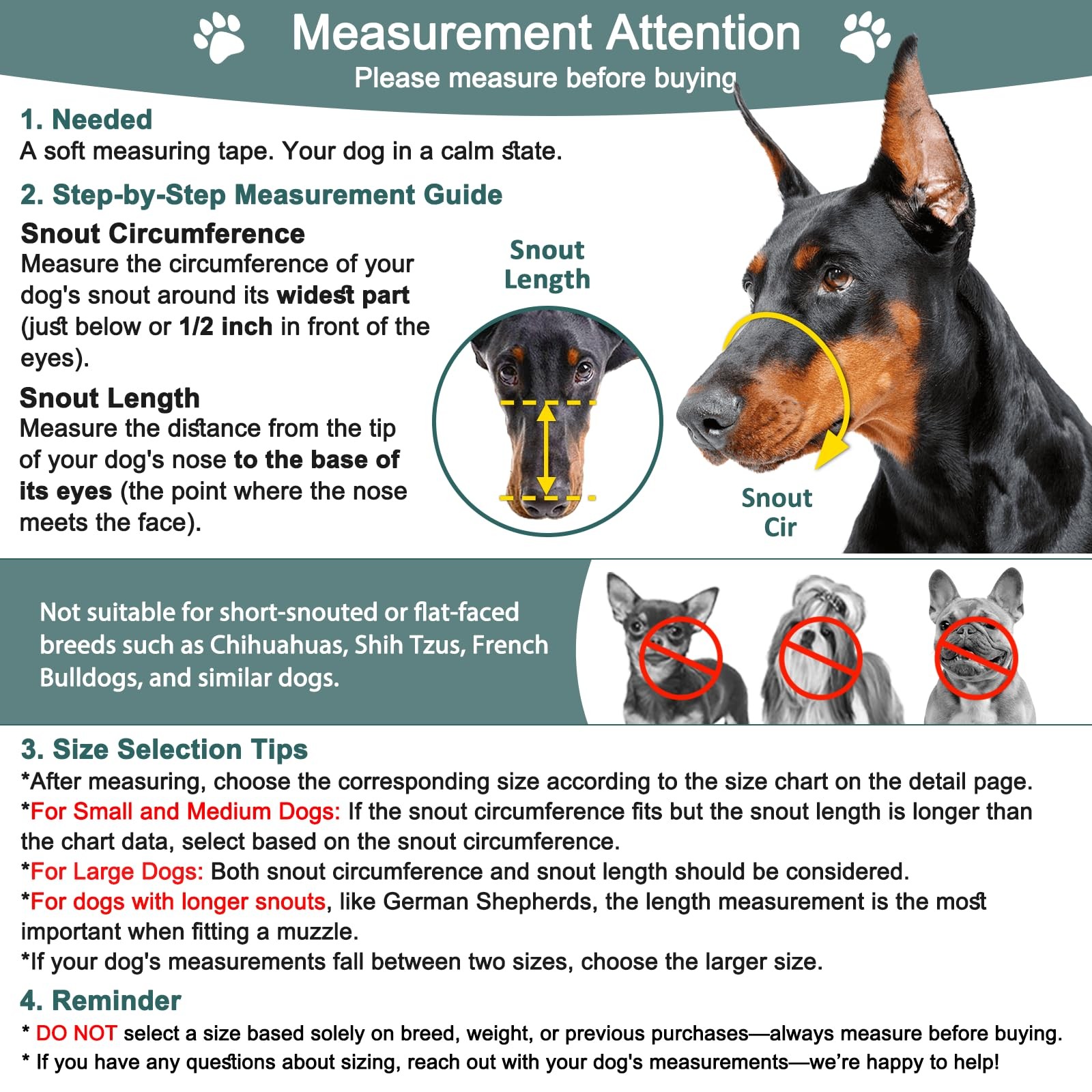 Dog Muzzle, Basket Muzzle for Small Medium Large Dogs, Soft Cage Mouth Cover ...